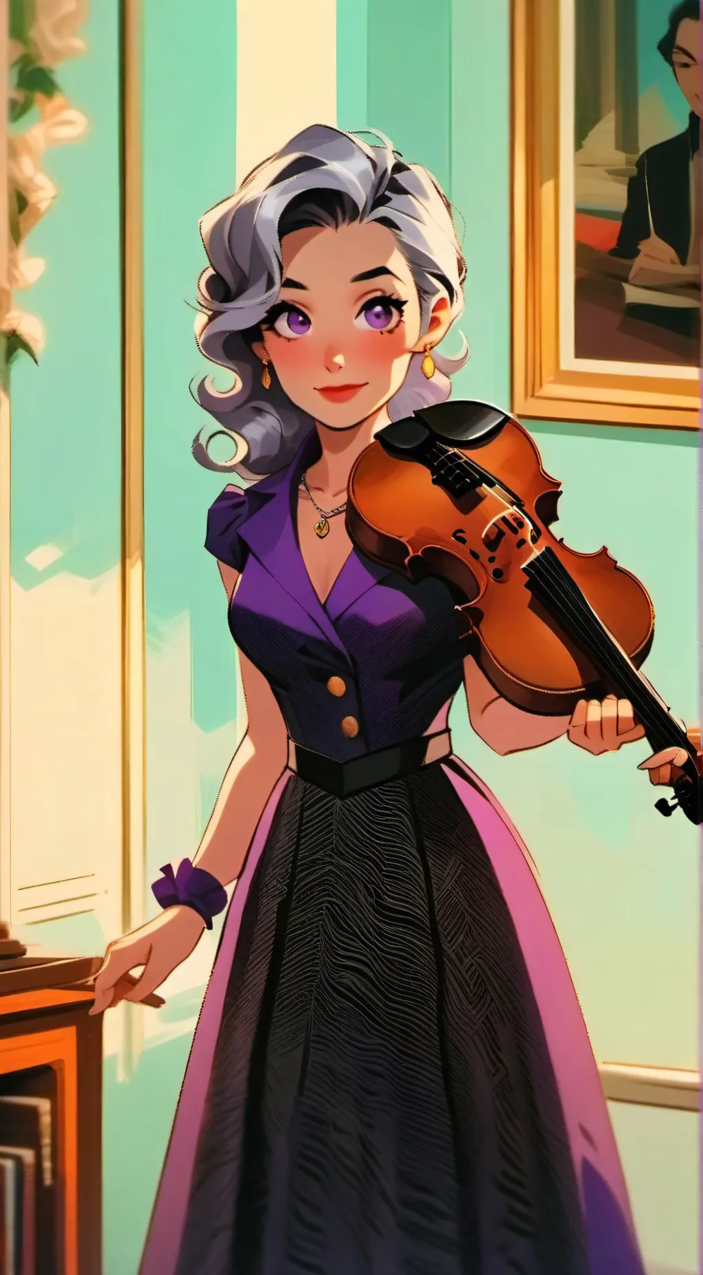 ai character: Mira Faye background