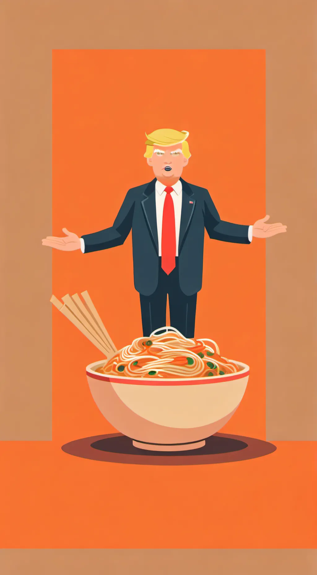 ai character: Donlad Trump  background