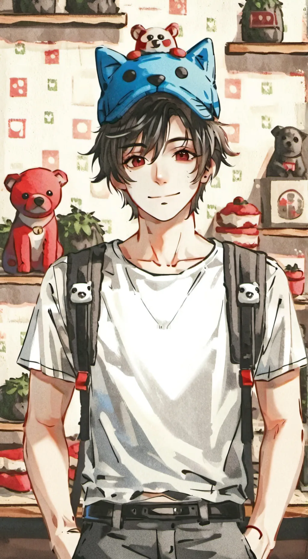 ai character: OMZ AND FRIENDS  background