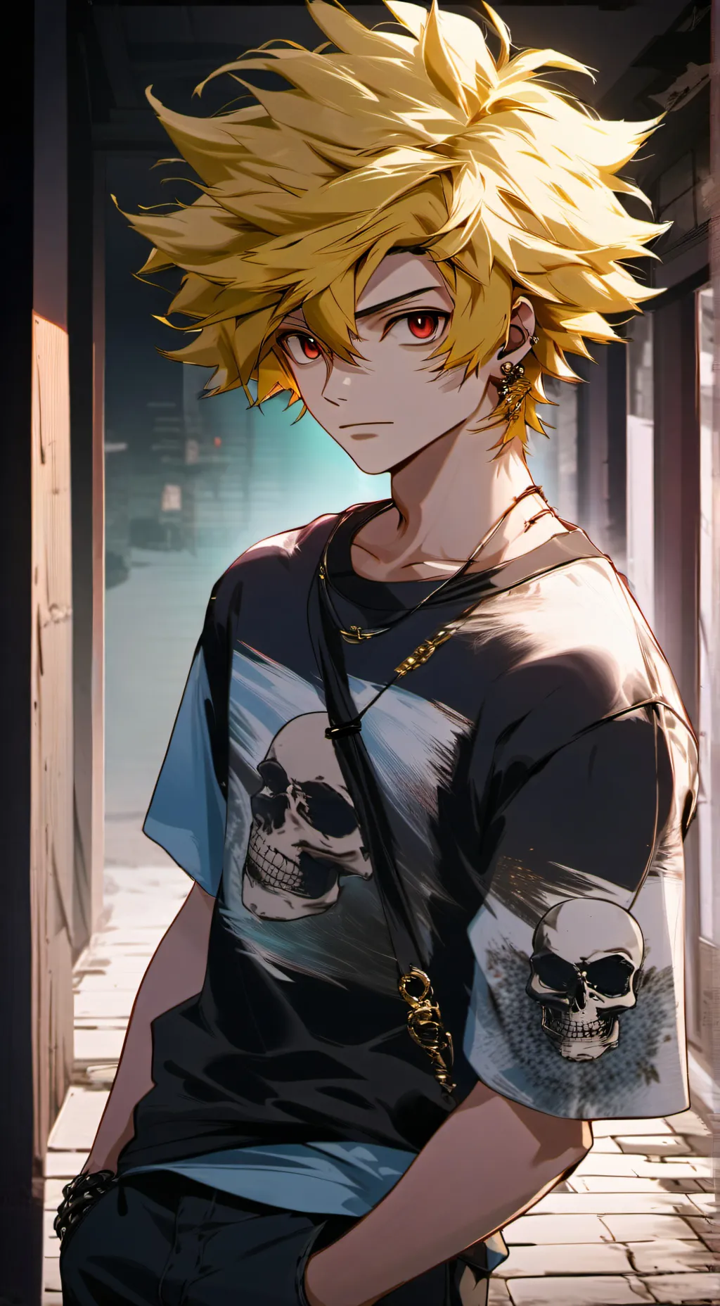 ai character: Katsuki bakugo background