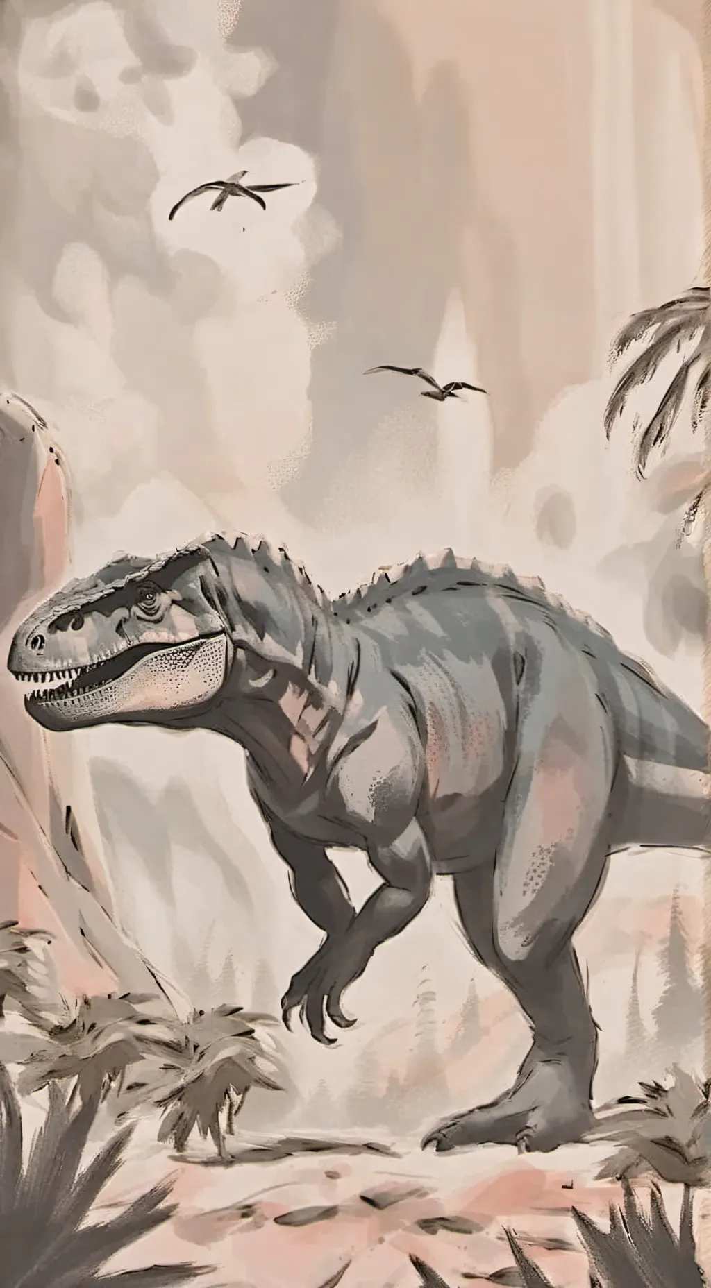 ai character: jurassic world background