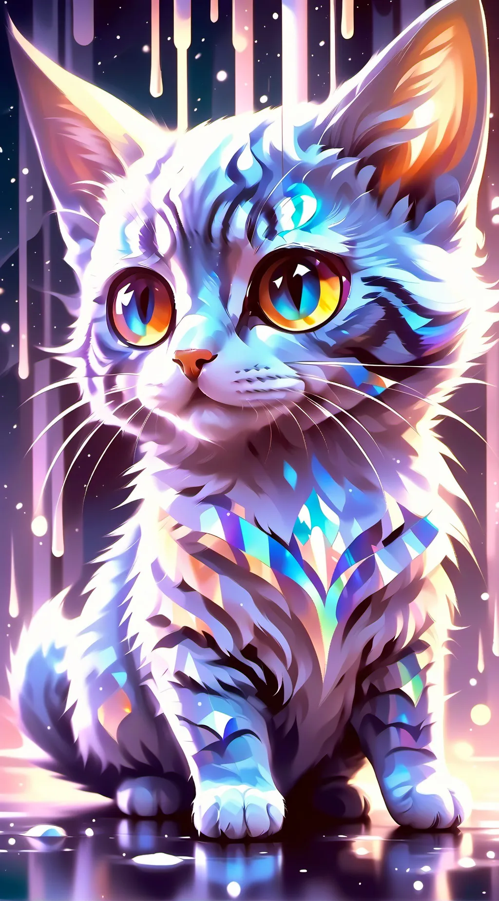 ai character: Stray kids cat background