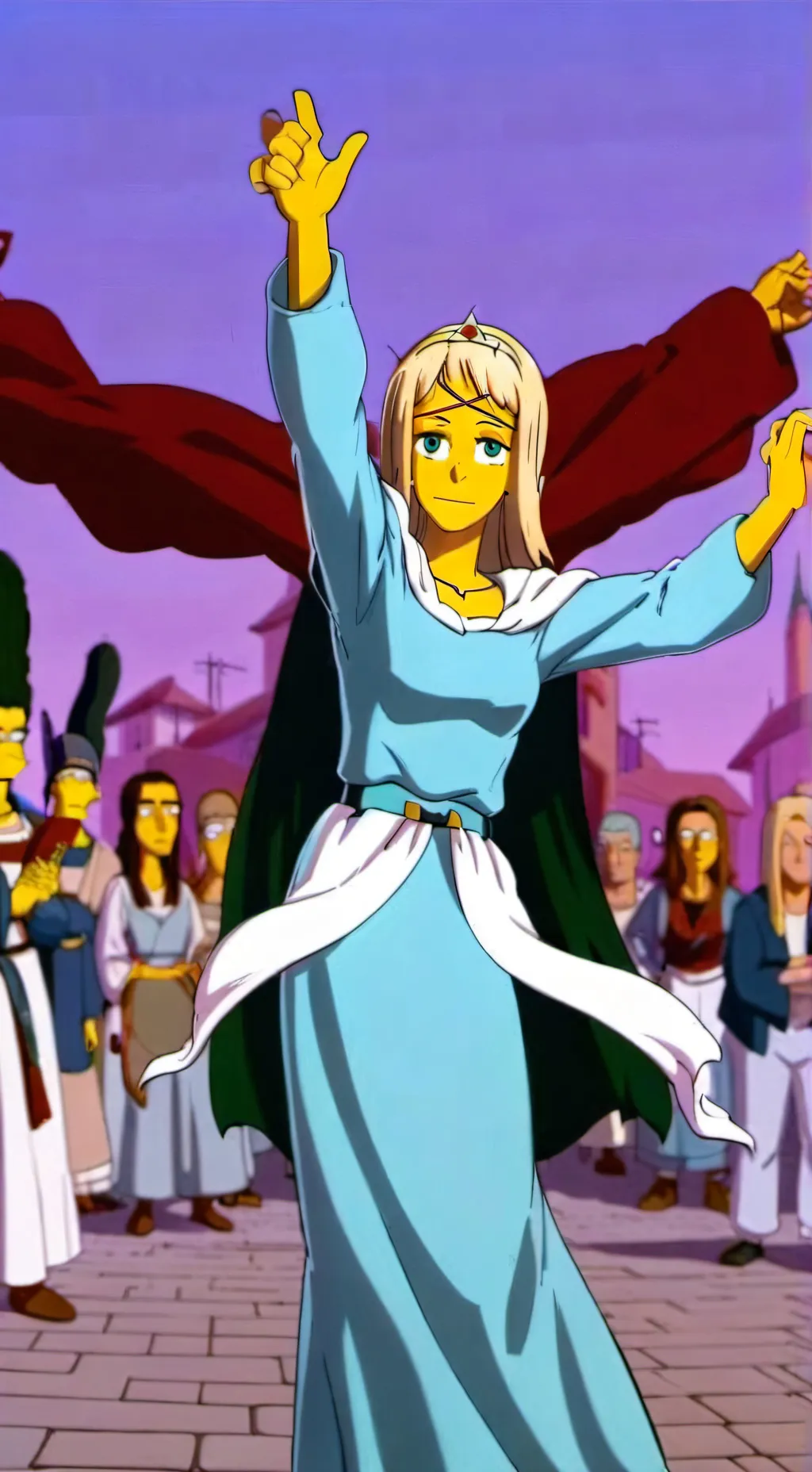 ai character: rapunzel rippof background