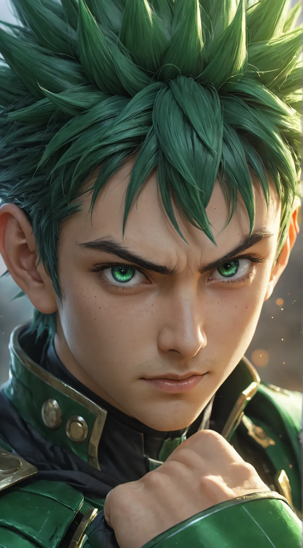 ai character: Deku background