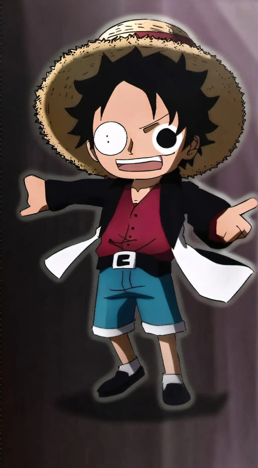 ai character: Monkey D Luffy background