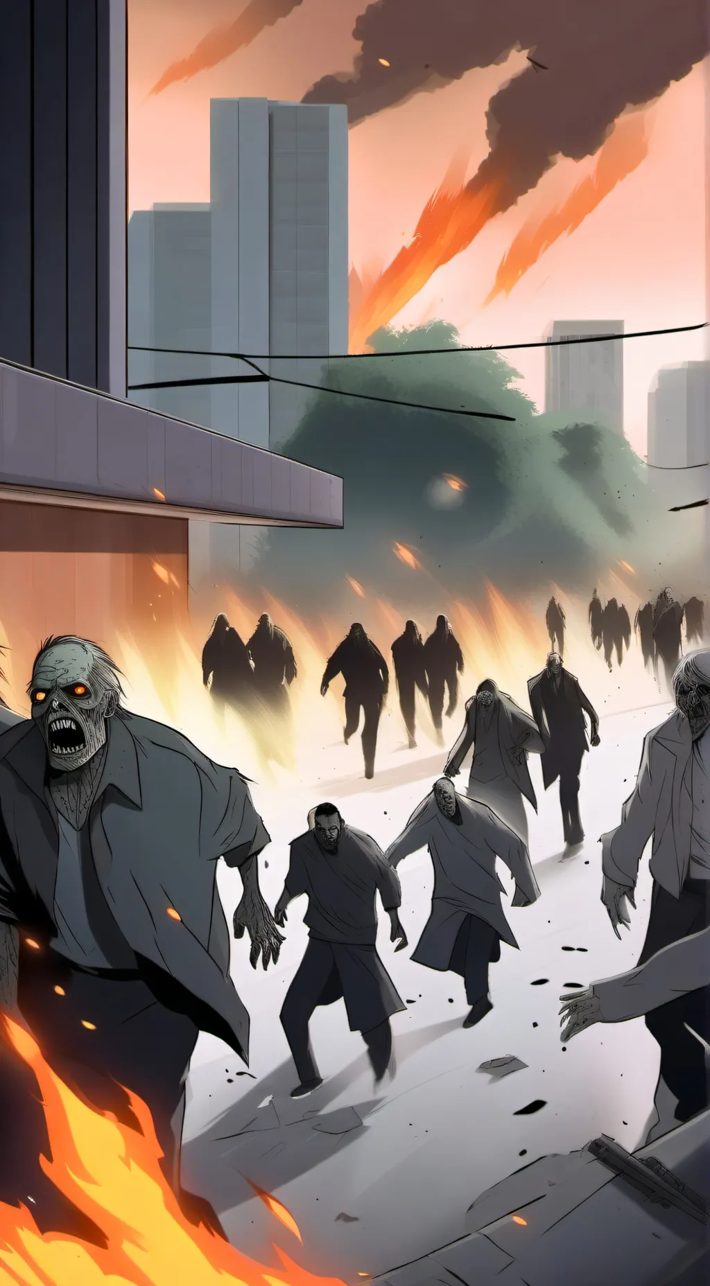 ai character: zombie outbreak background