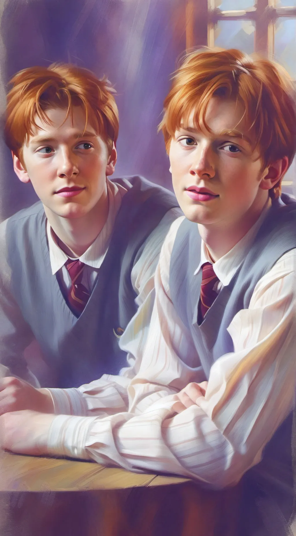 ai character: Fred & George background
