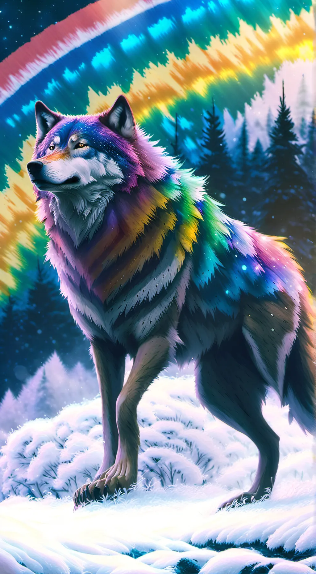 ai character: rain background