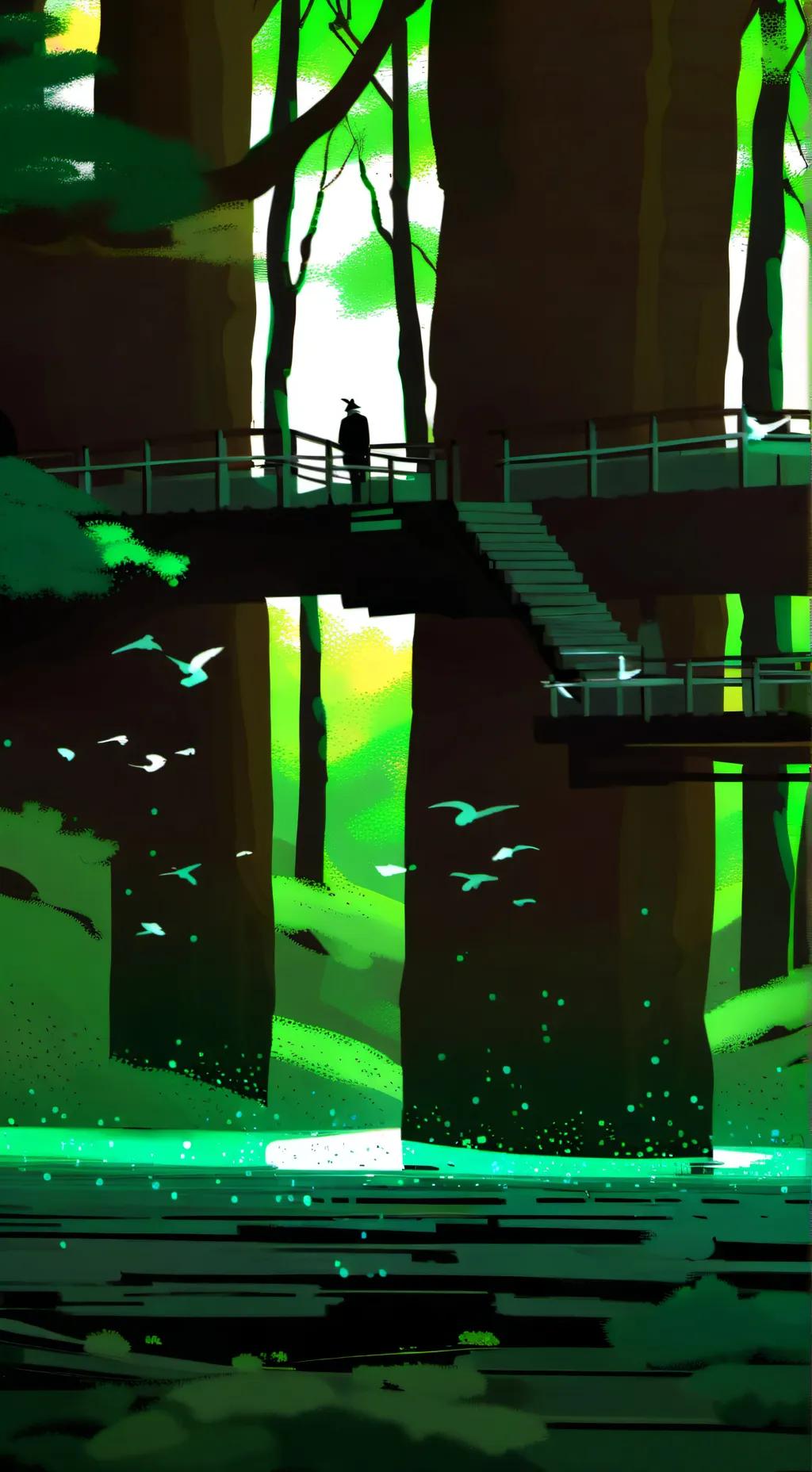 ai character: Mha fight background