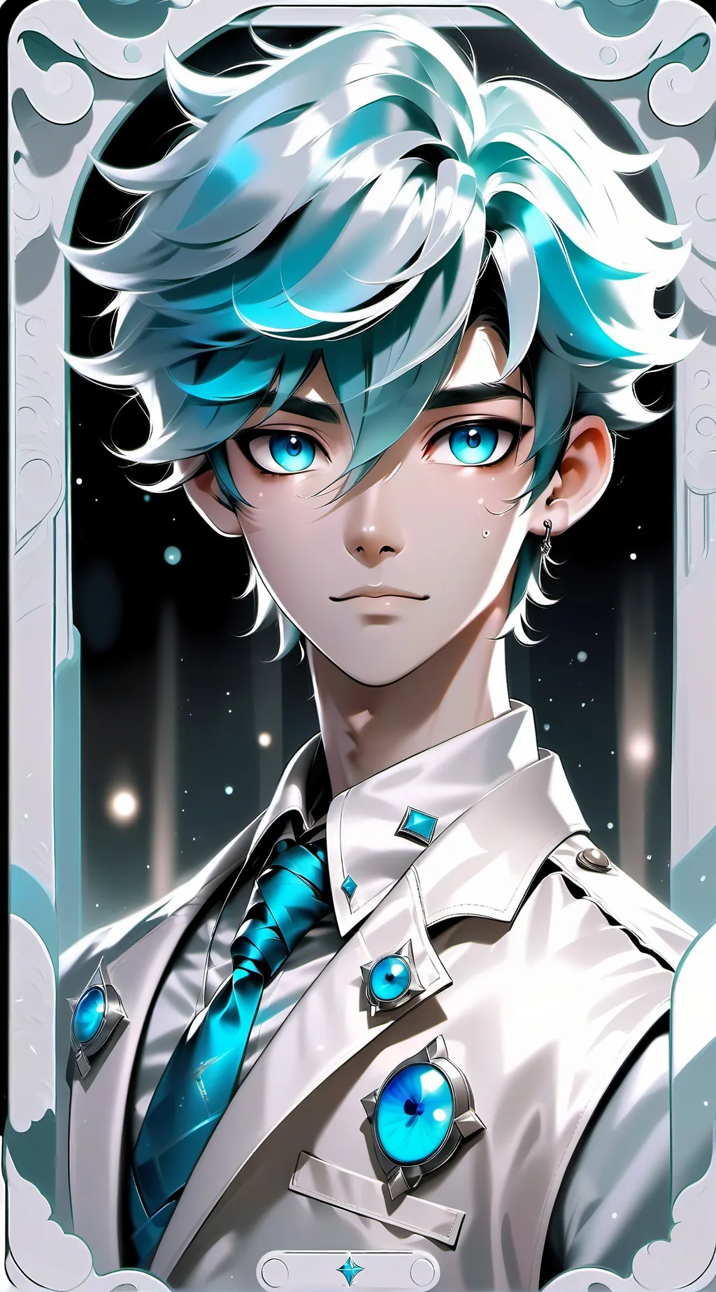 ai character: Azure background