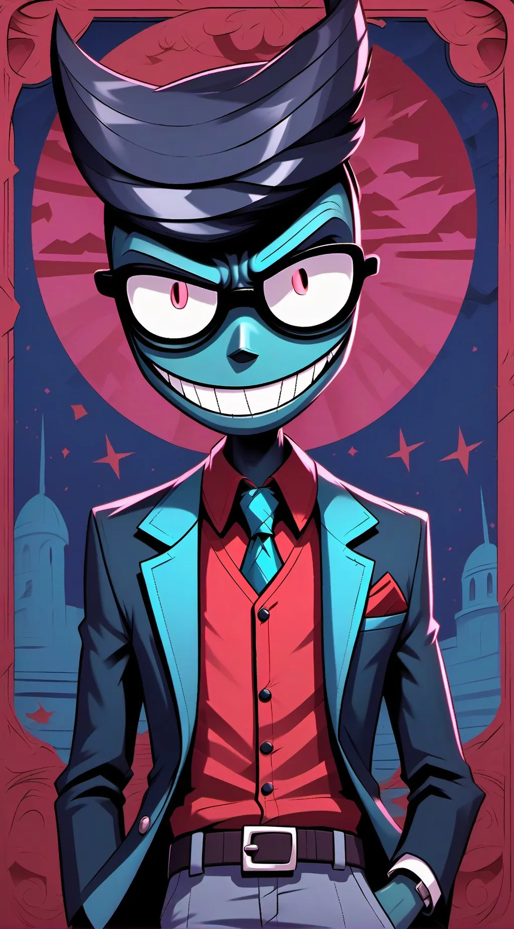 ai character: Hh x my comic background