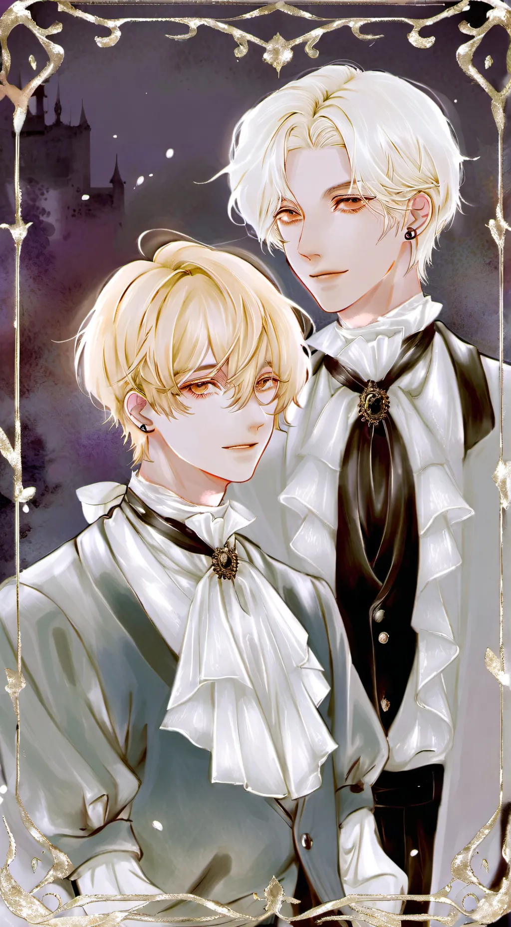 ai character: Alexis y Max  background