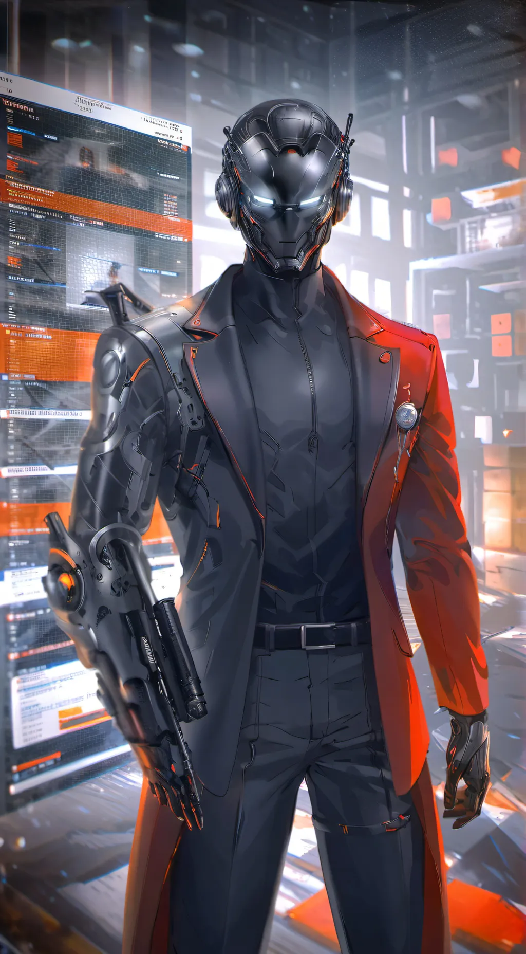 ai character: 影弹六号 background