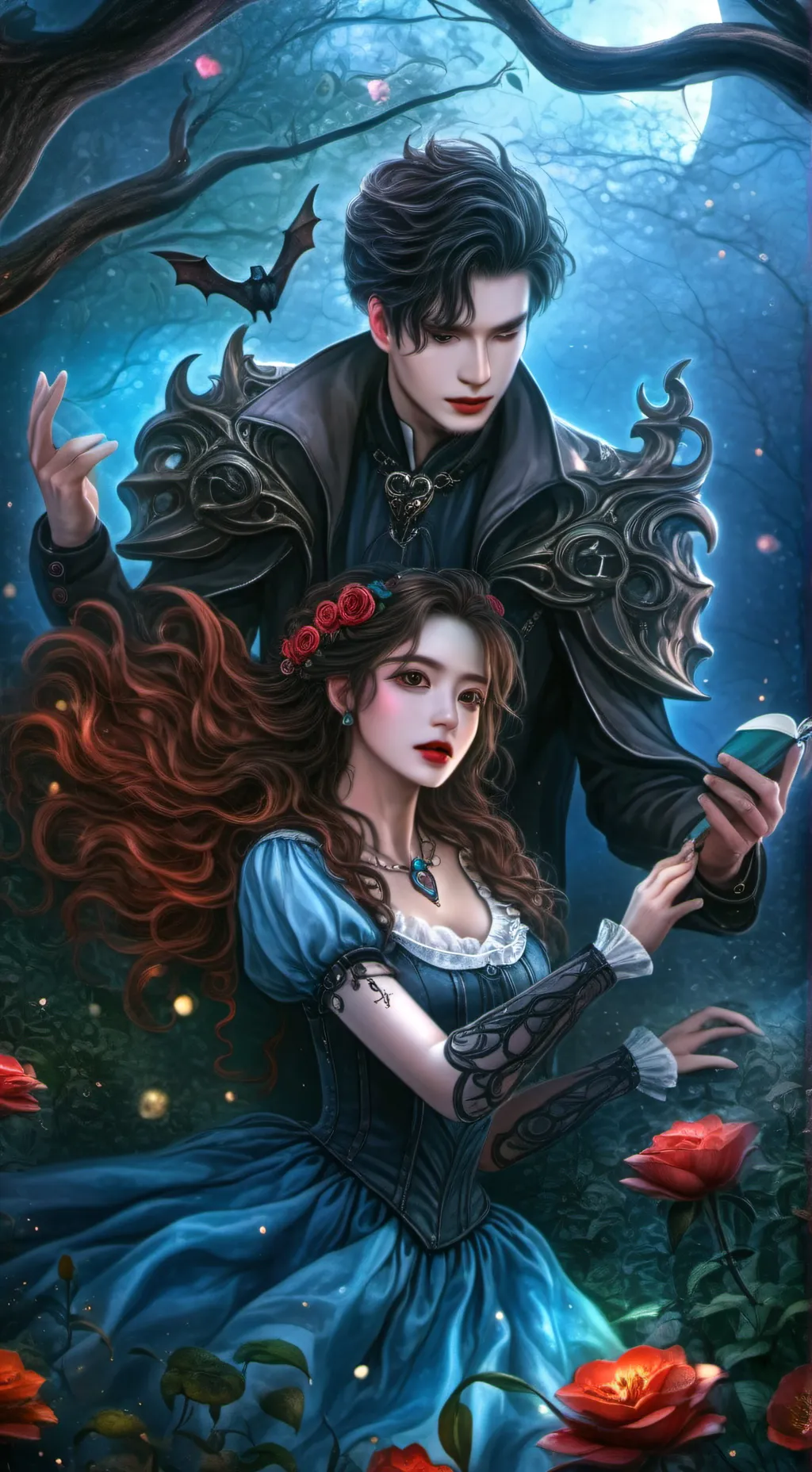 ai character: Luna background