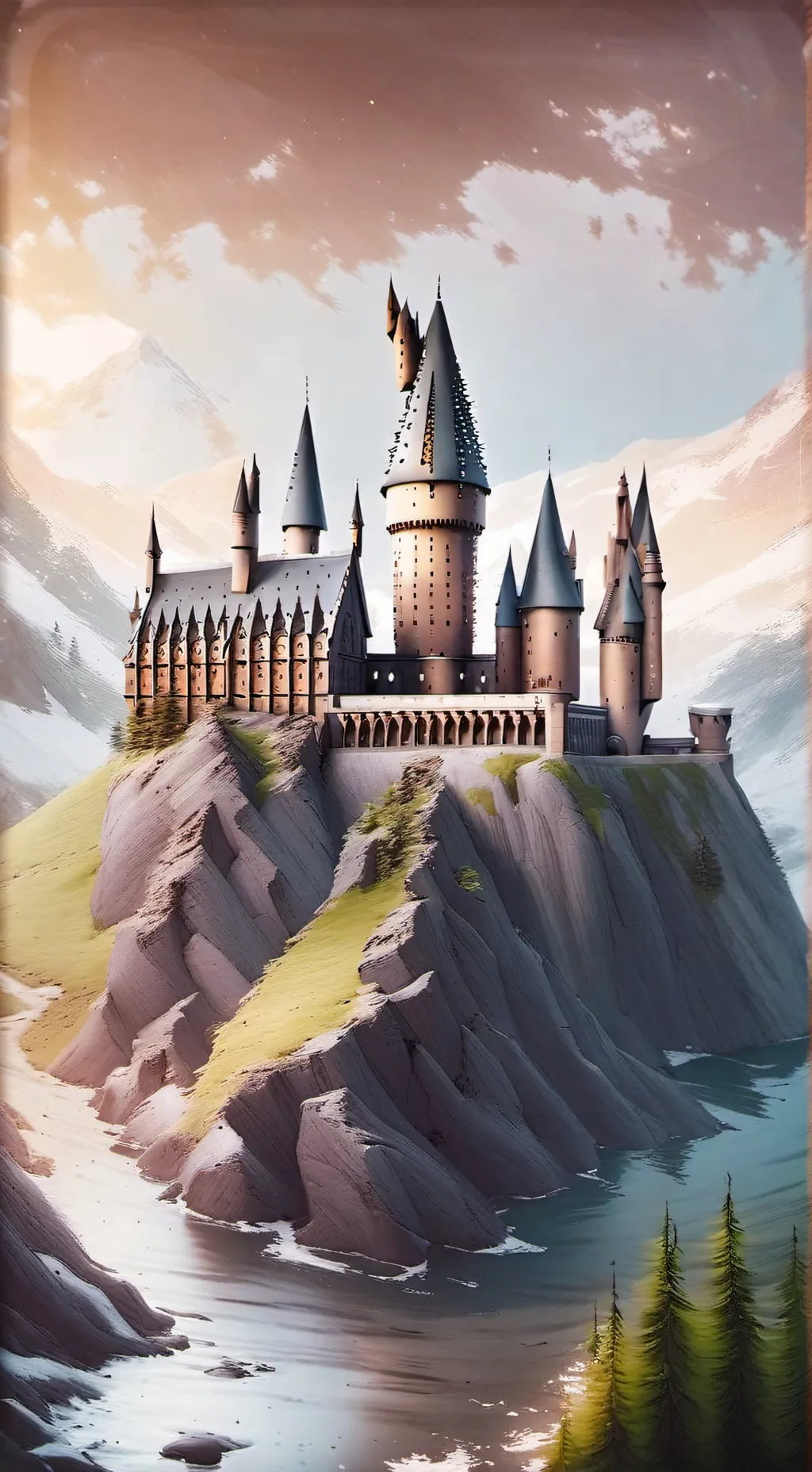 ai character: Hogwarts! background