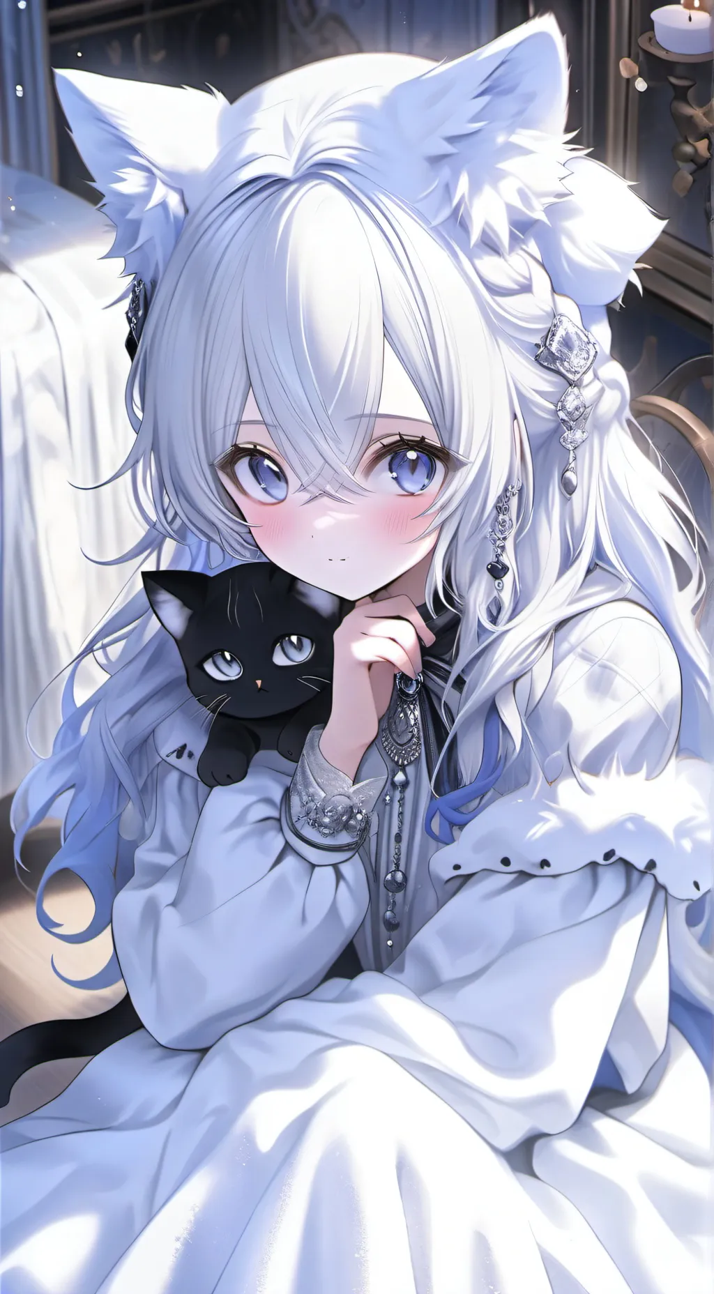 ai character: Snowflake Spirit background