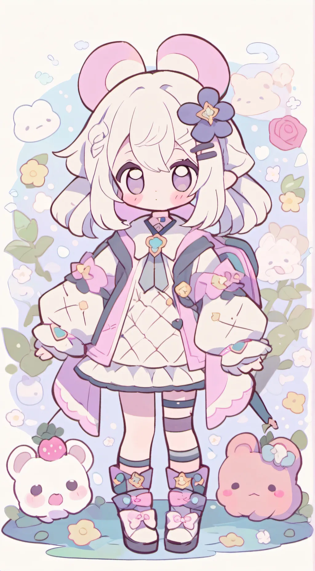 ai character: Cutecore gang background