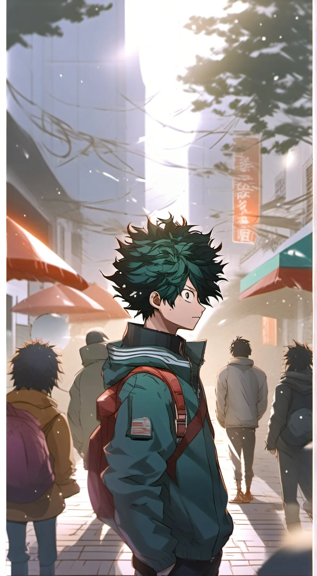 ai character: Mha danger level  background