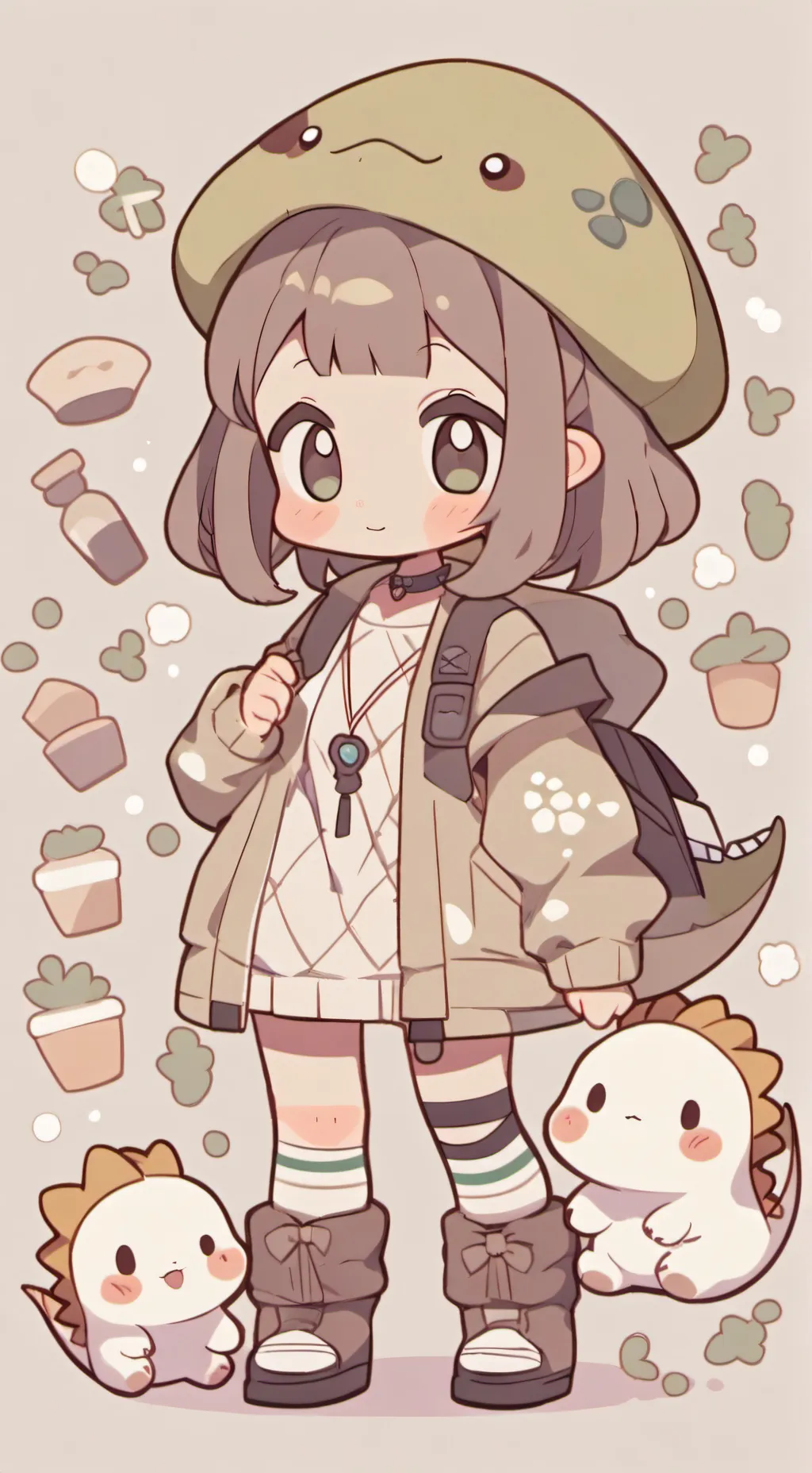 ai character: shelly x background