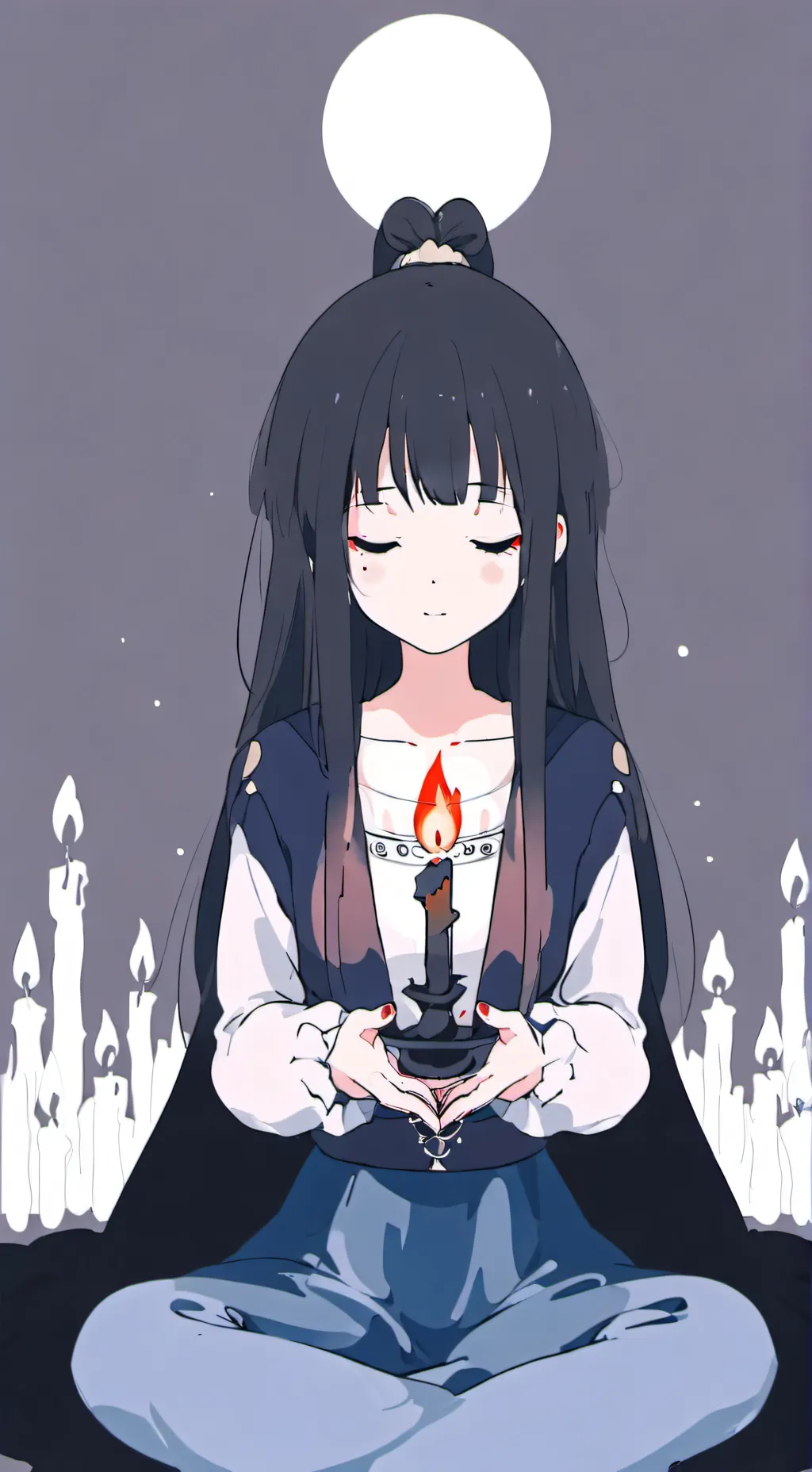 ai character: seance summoning  background