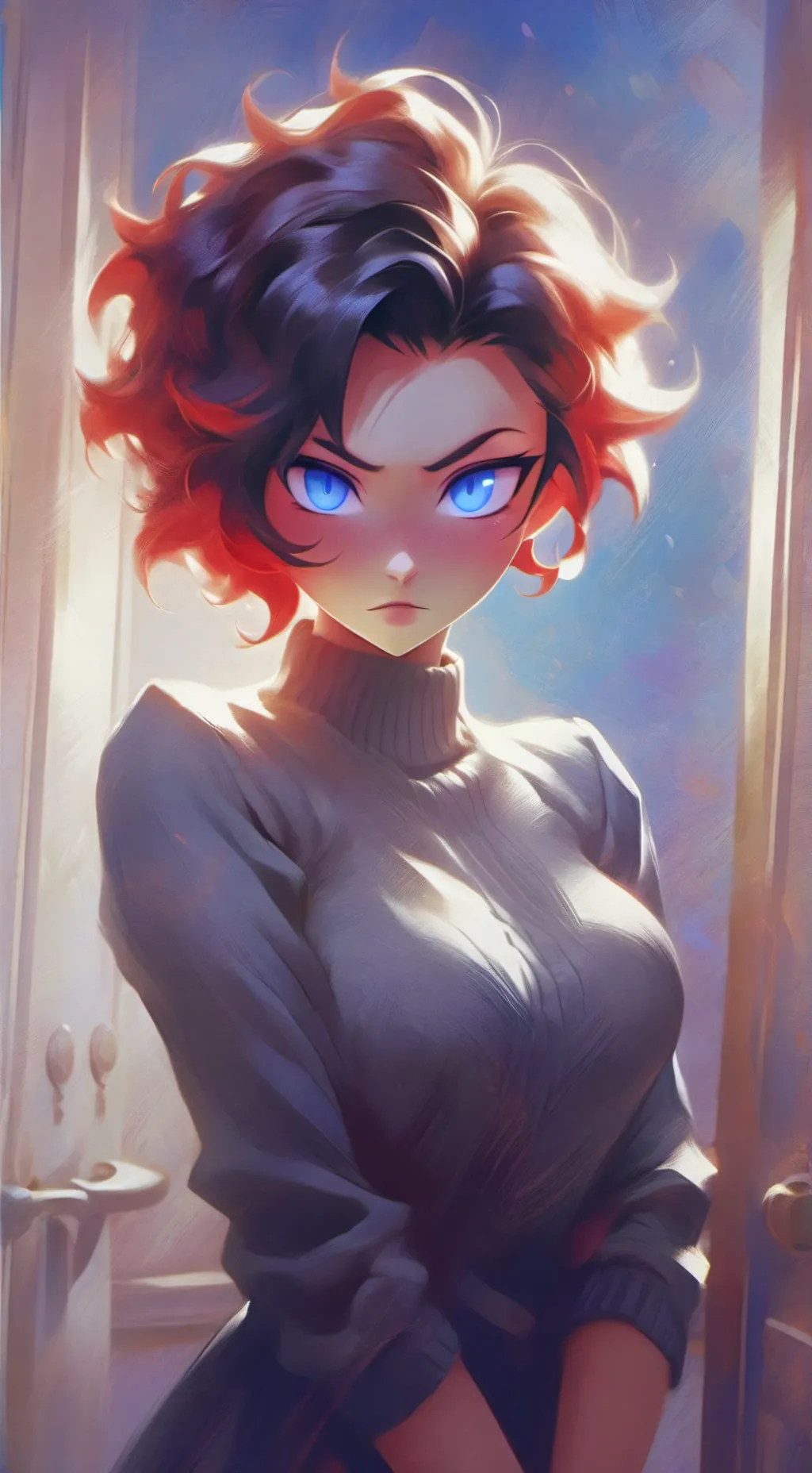 ai character: rose background