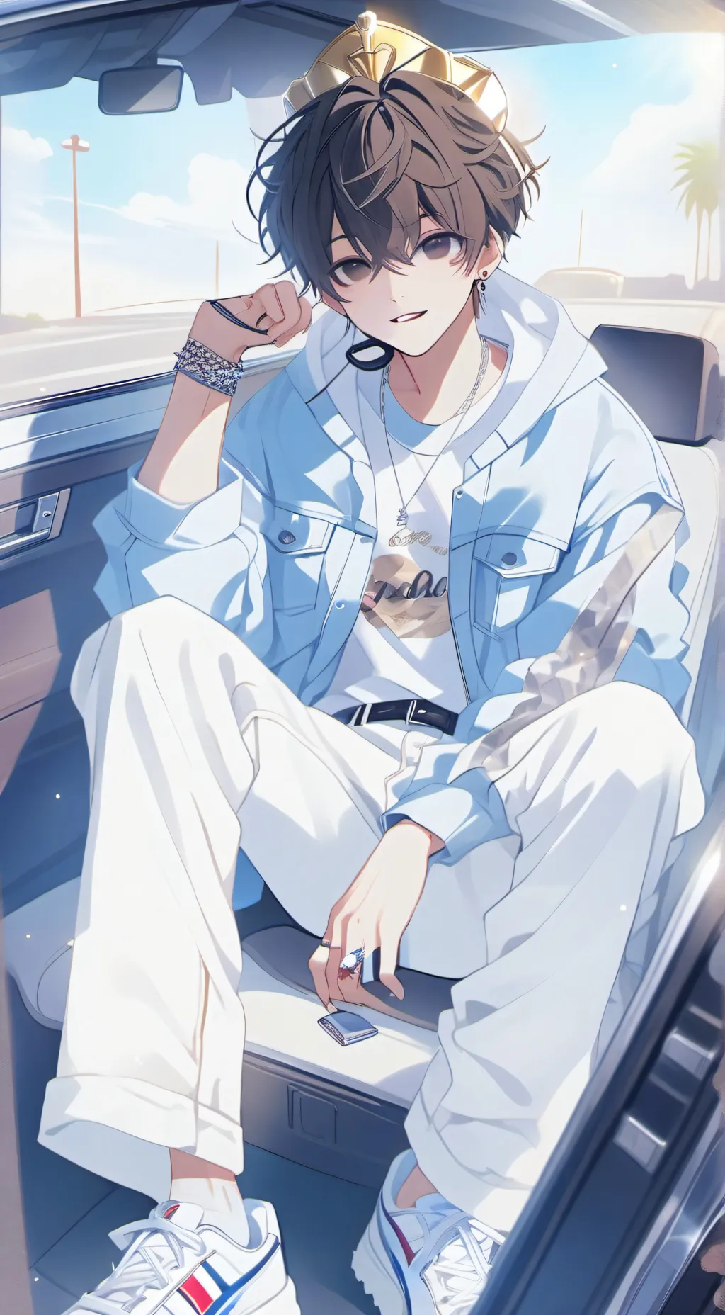 ai character: jake,leo, and arey background