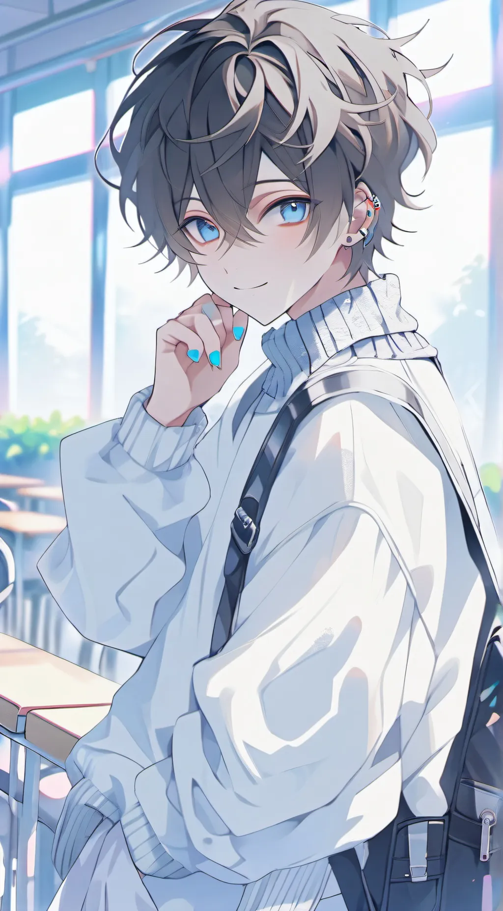 ai character: Leo background