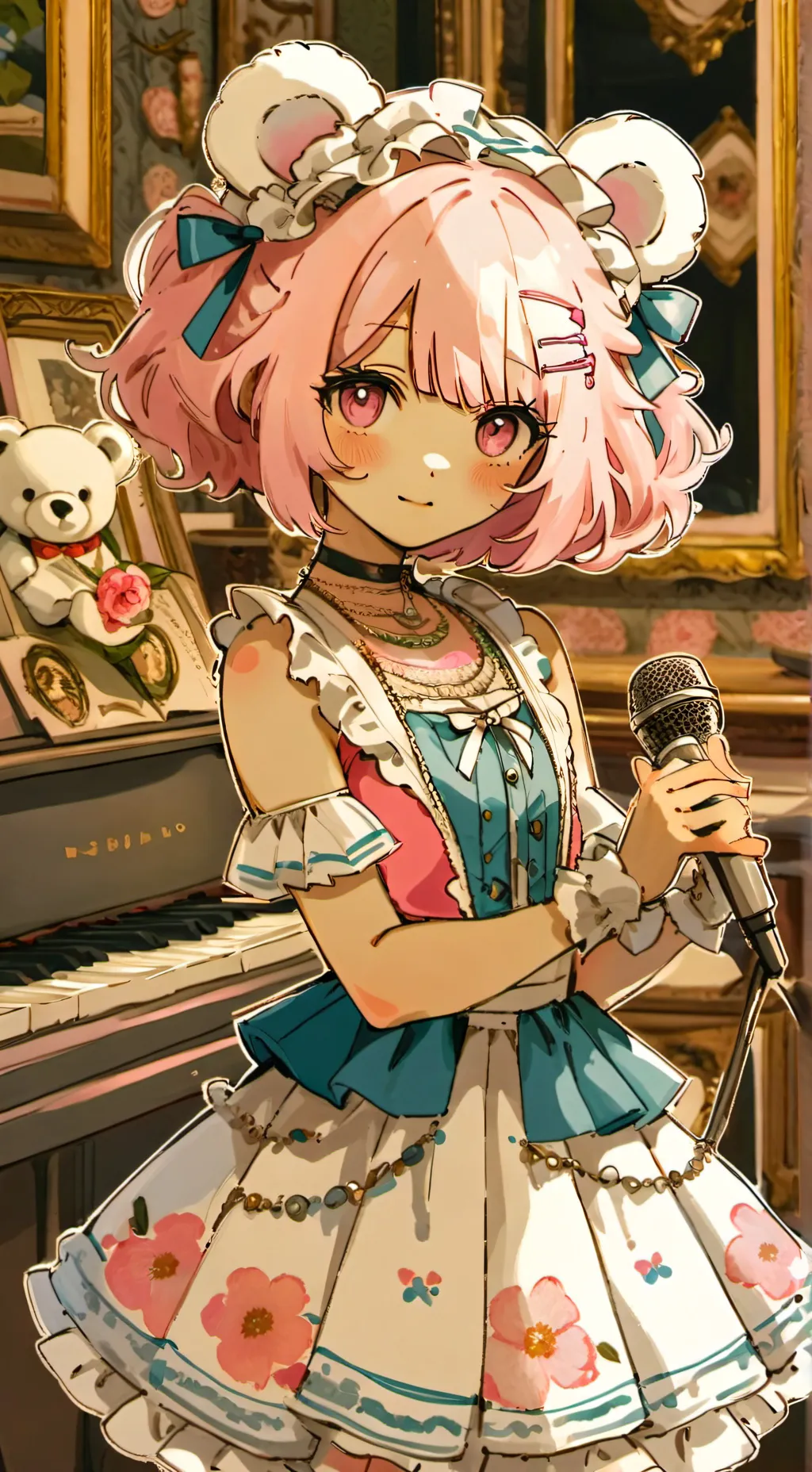 ai character: Girl Ft. Freddy-SL background