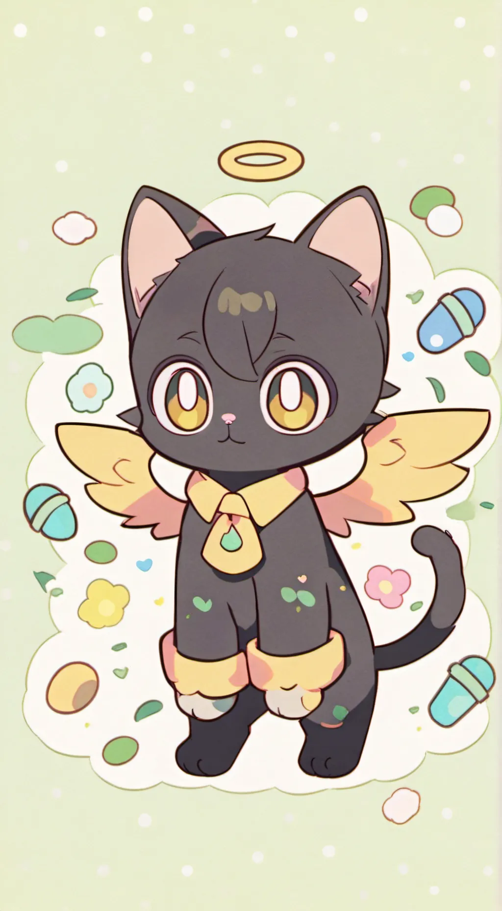 ai character: Deivd/cat background