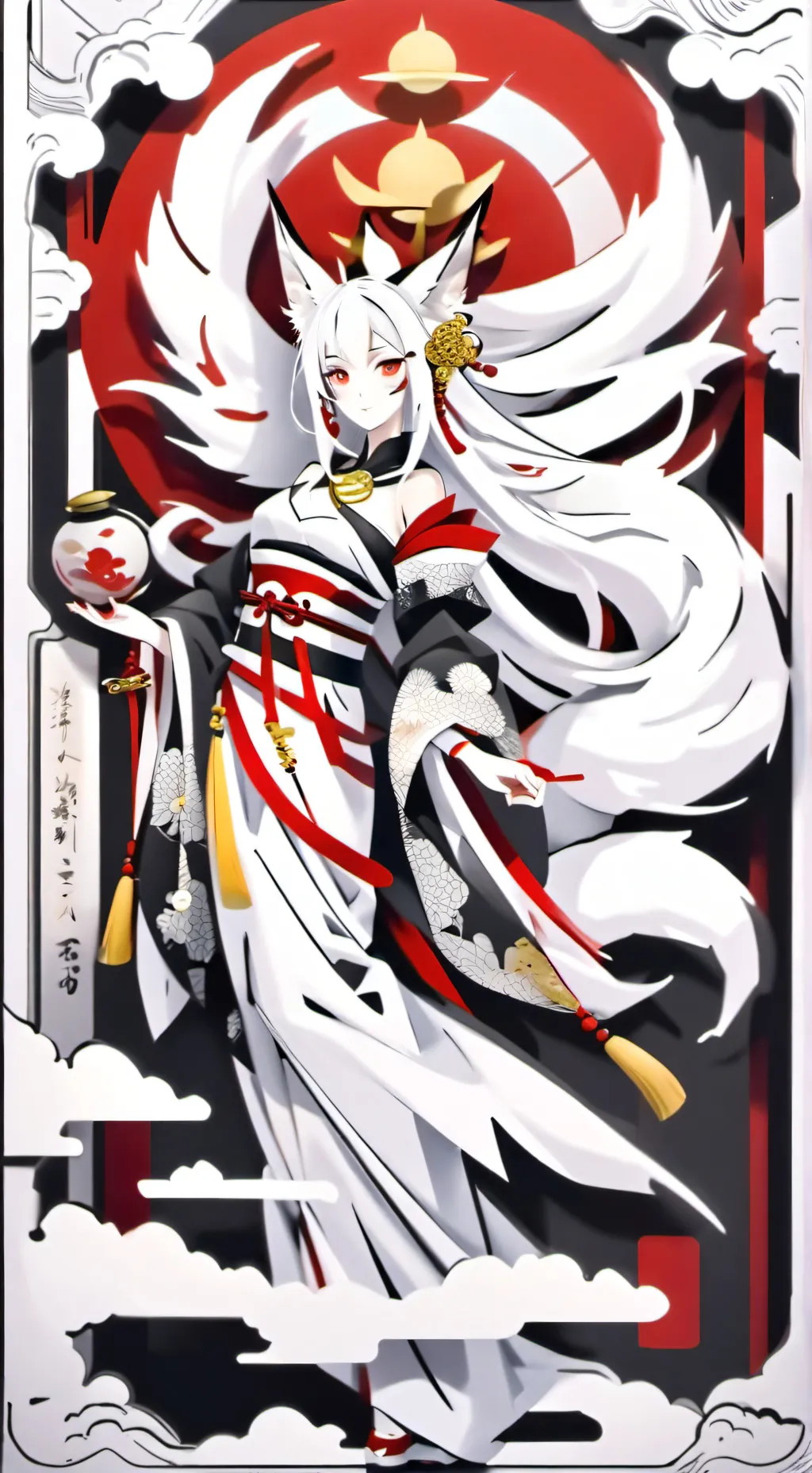 ai character: Kitsune tftg background