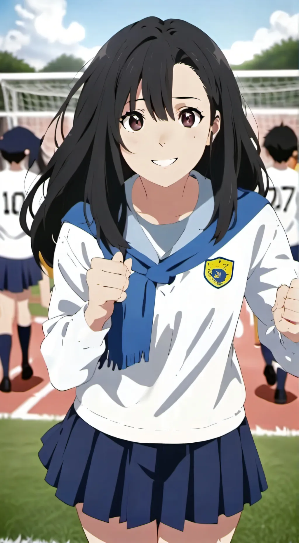 ai character: popular girl  background