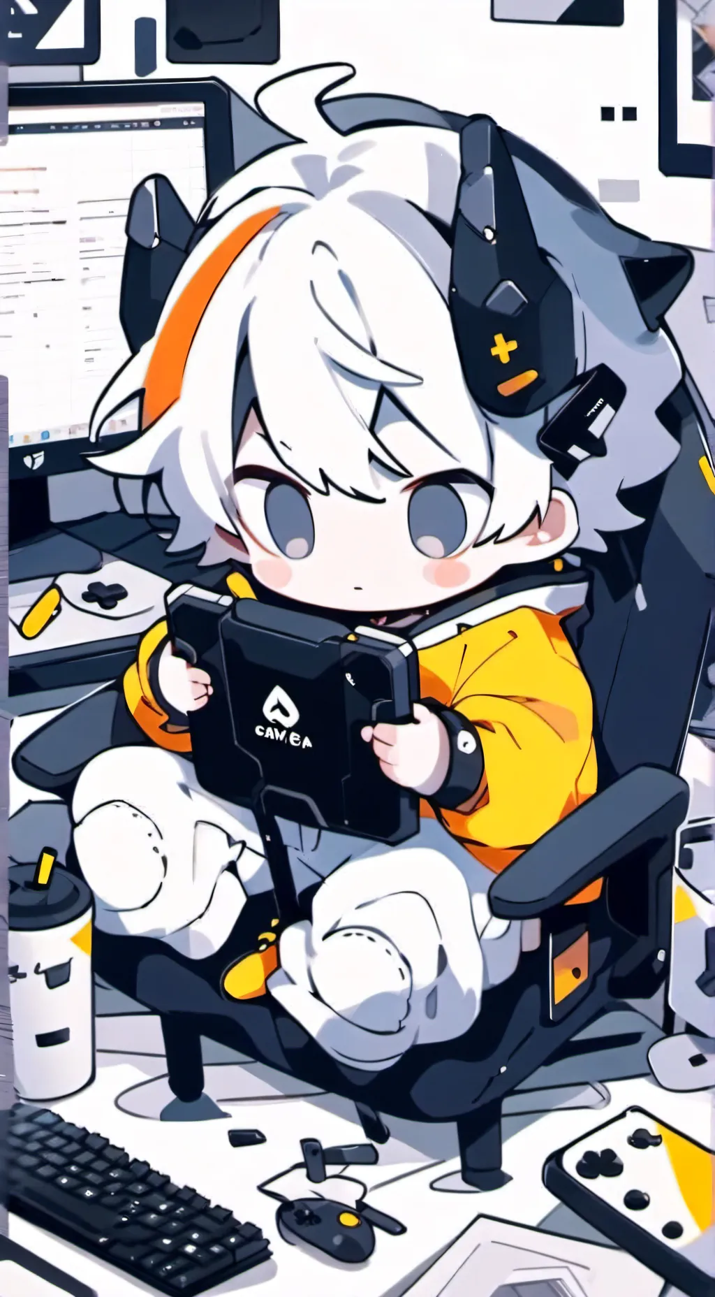 ai character: 🎮gamer baby🎮 background