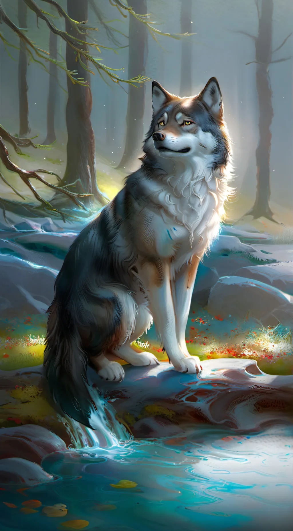 ai character: smiling critters  background