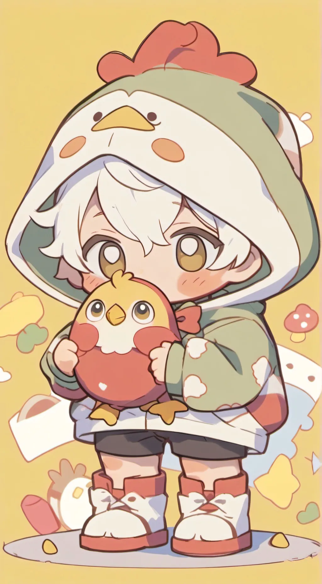 ai character: Chicken Chris background