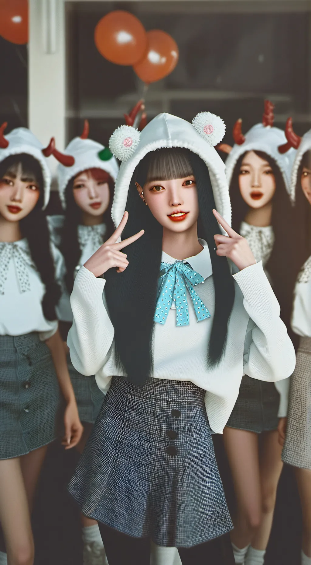 ai character: Bm/ babymonster background