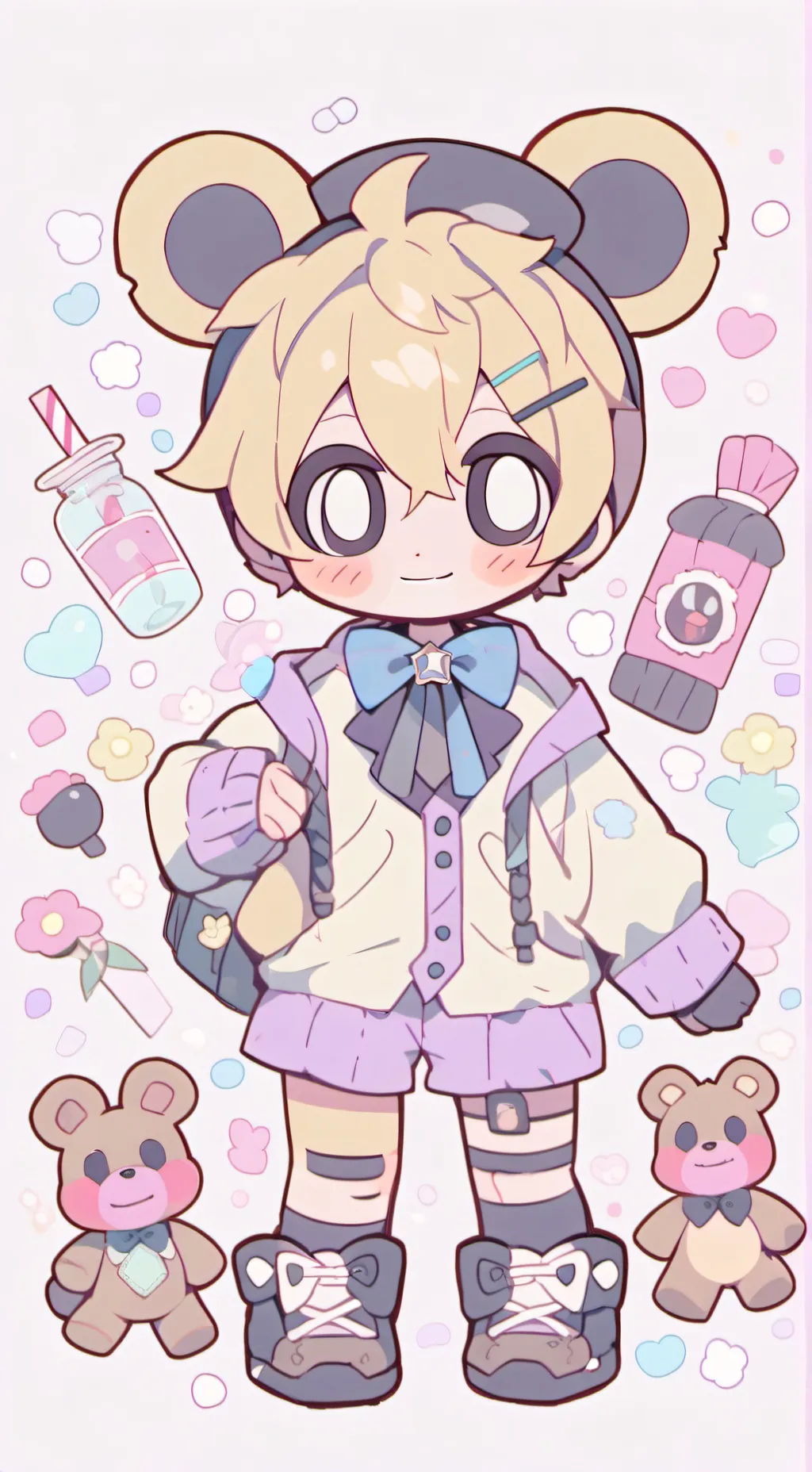 ai character: you × Freddy  background