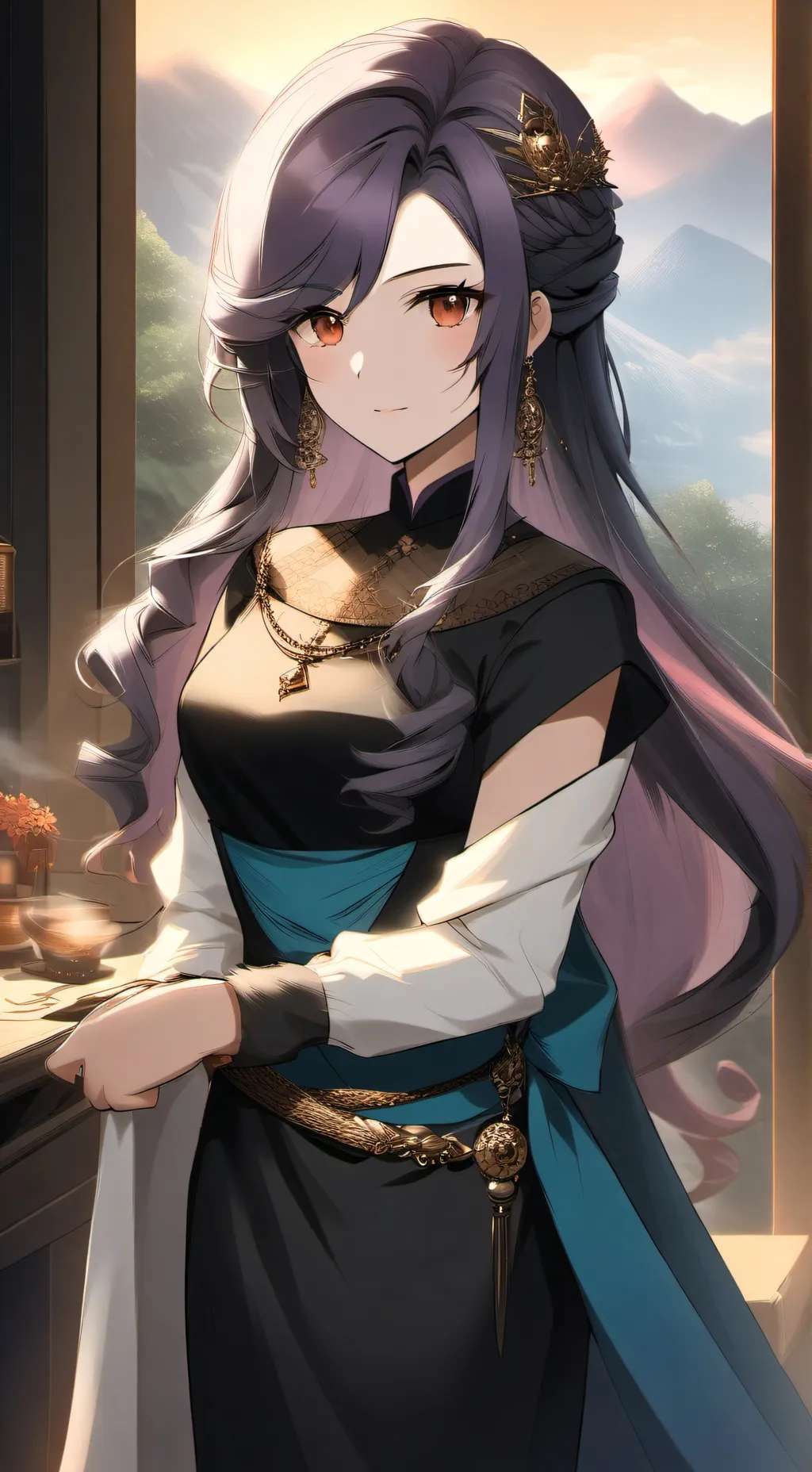 ai character: Sasha background