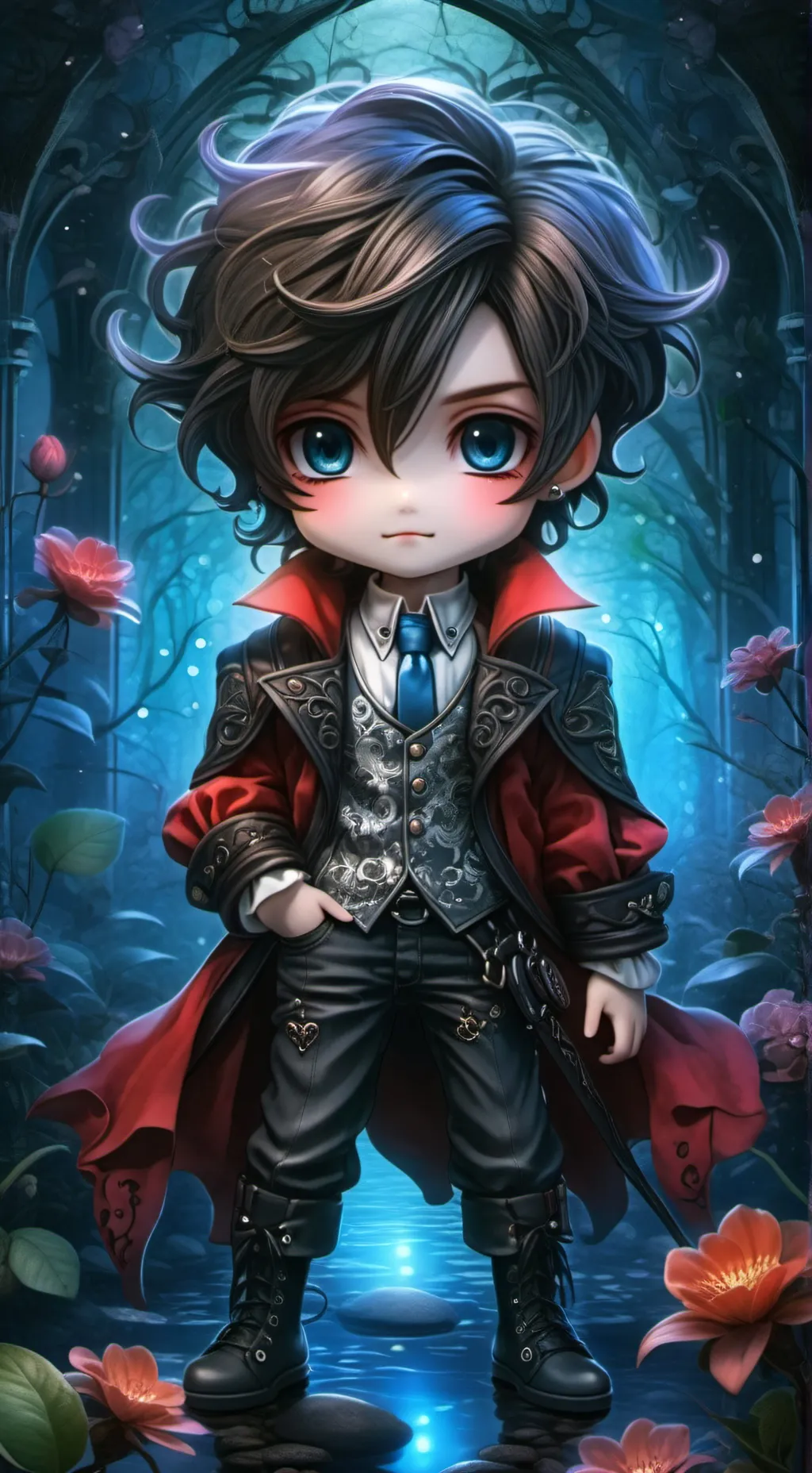 ai character: kyle🖤 background