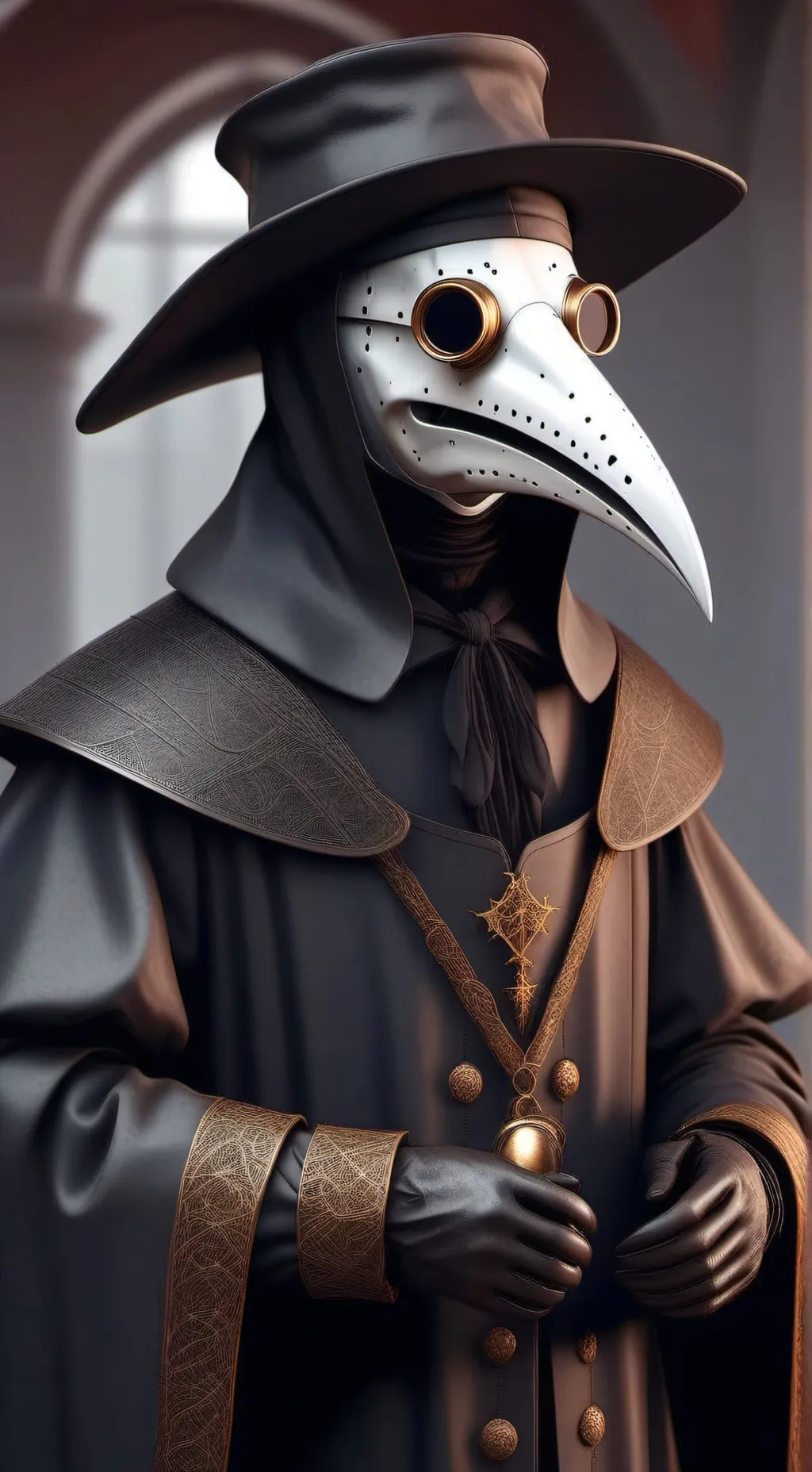 ai character: make an infection  background