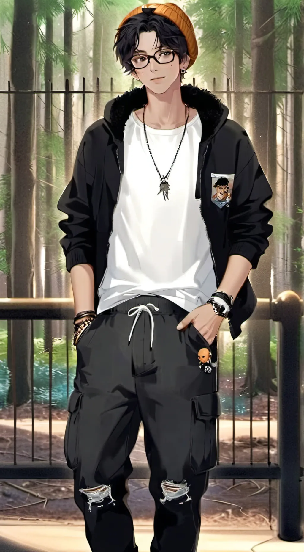 ai character: Austin  background