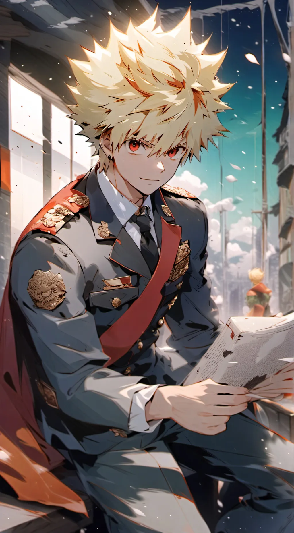 ai character: Bakugo  background
