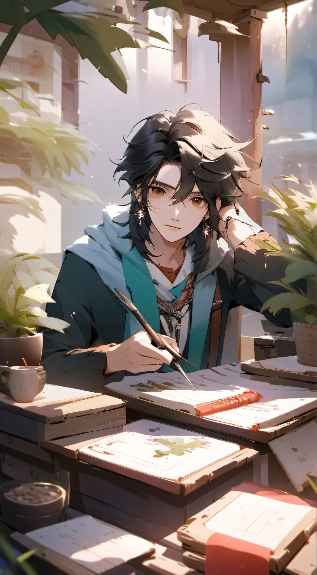 ai character: Alex🏳️‍🌈 background