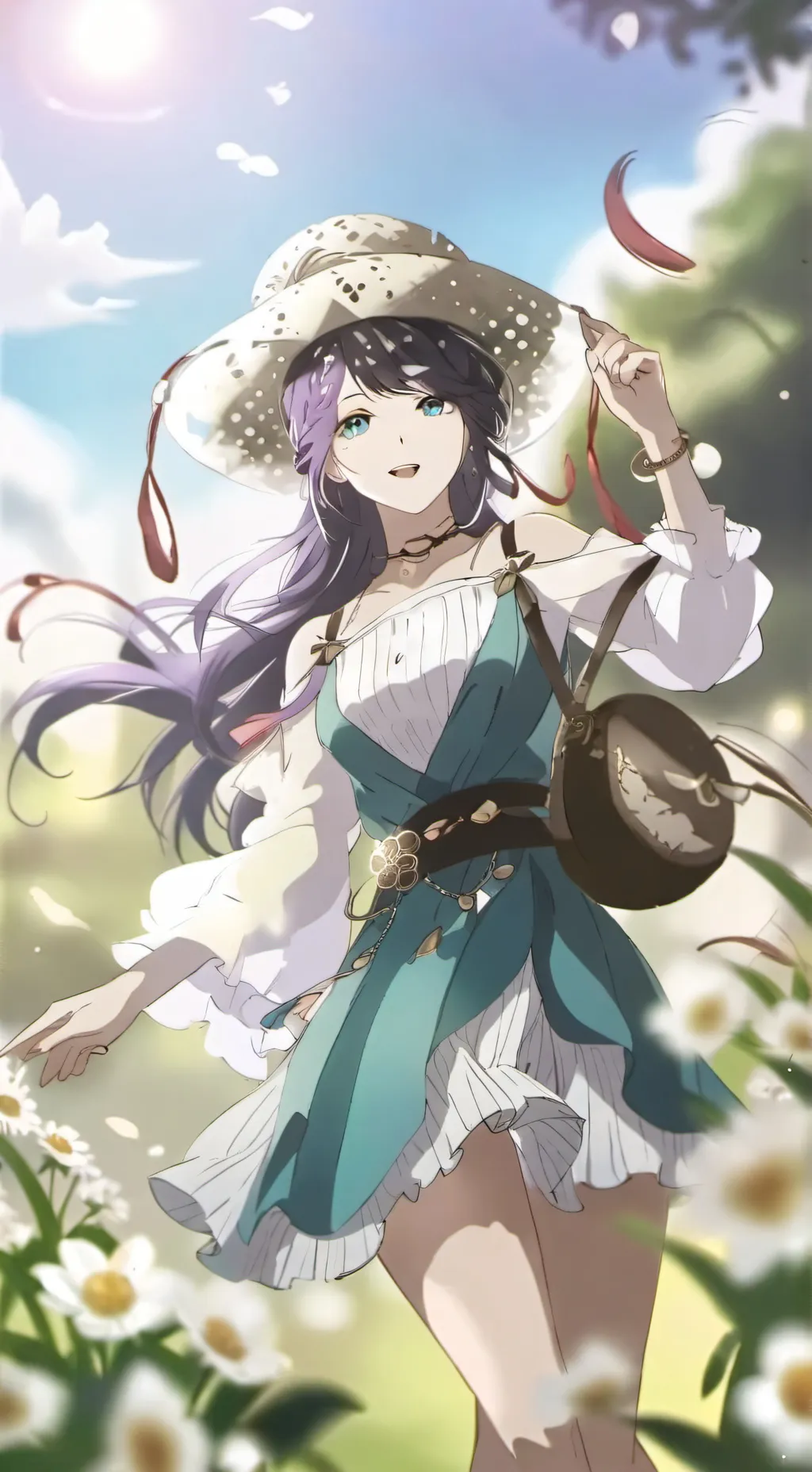 ai character: Rose background