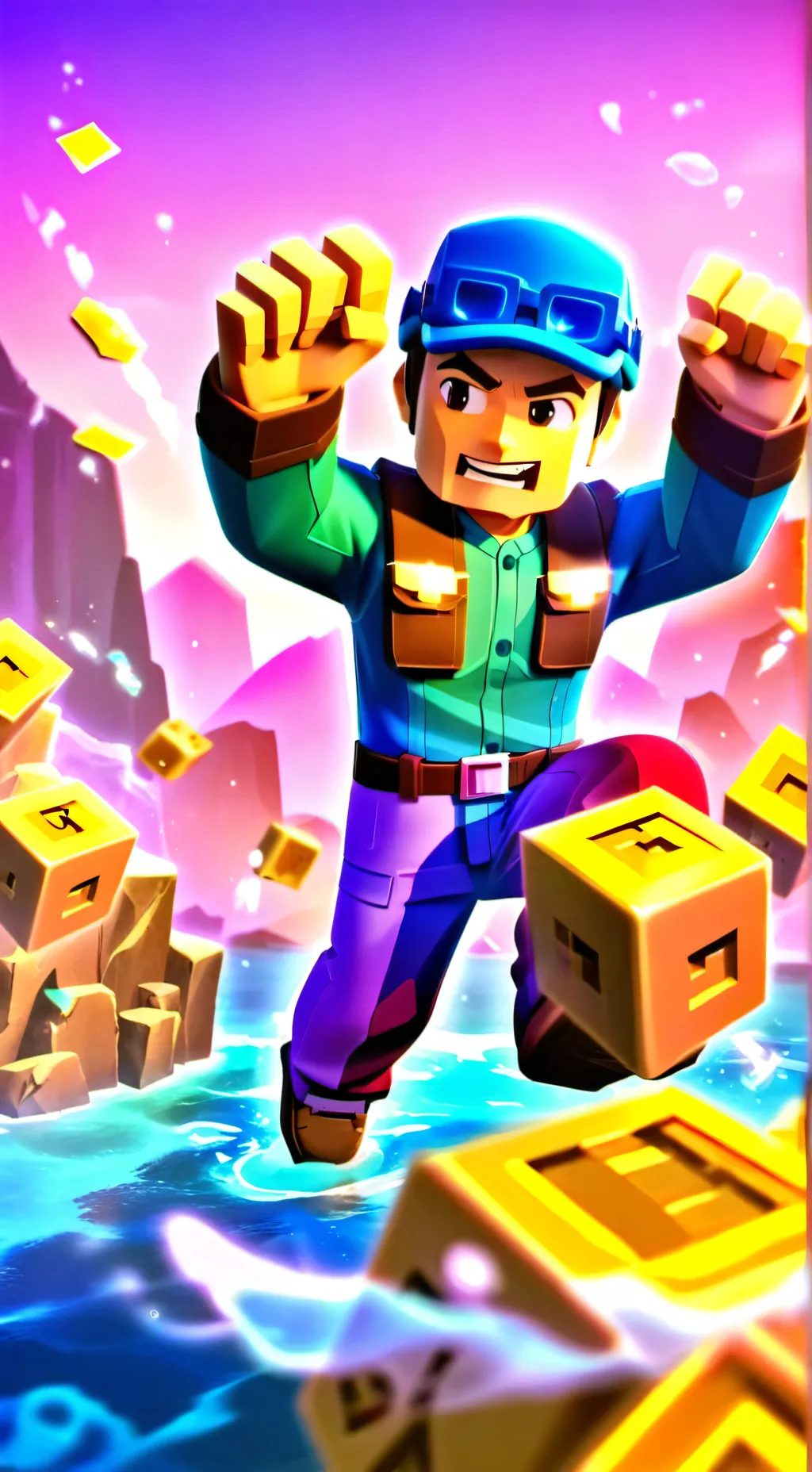 ai character: Blockman Go background