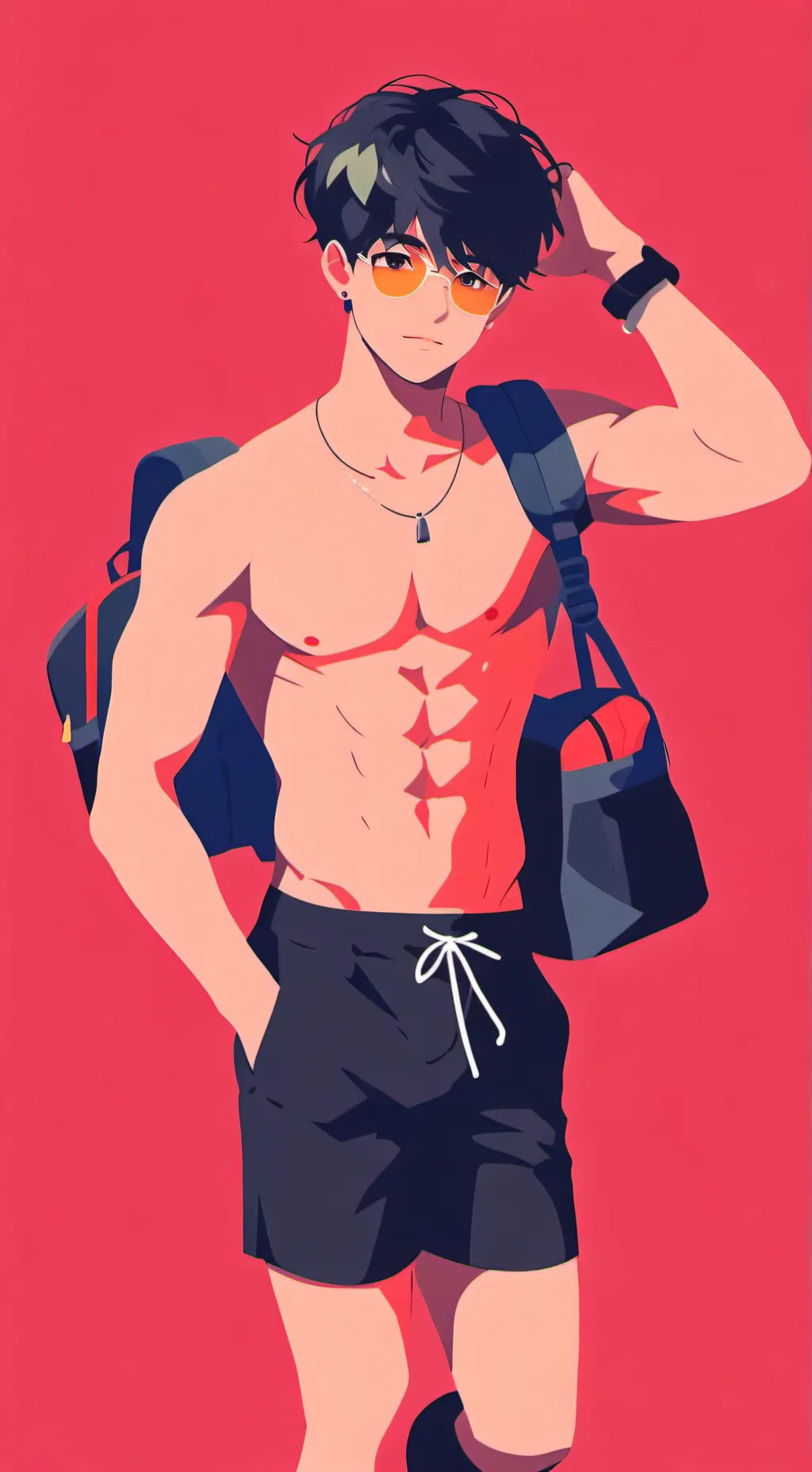 ai character: cam  background