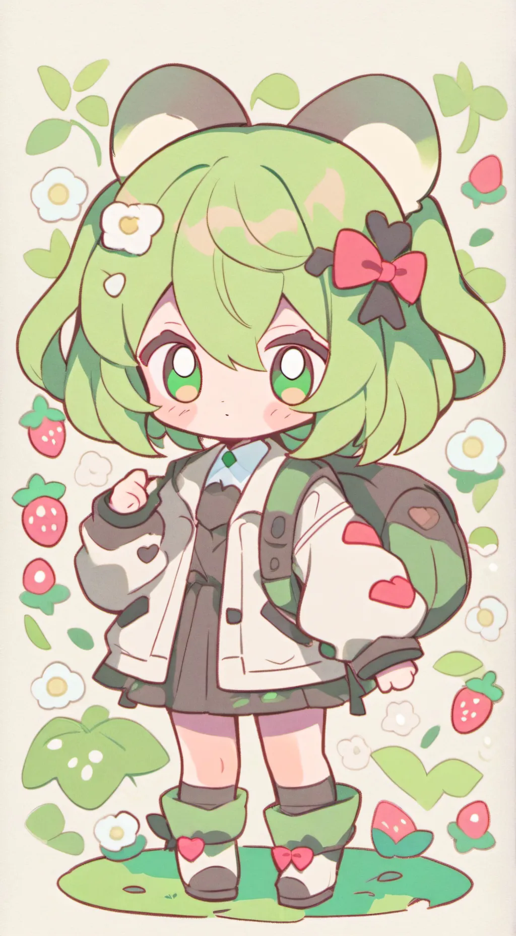 ai character: object pbject background