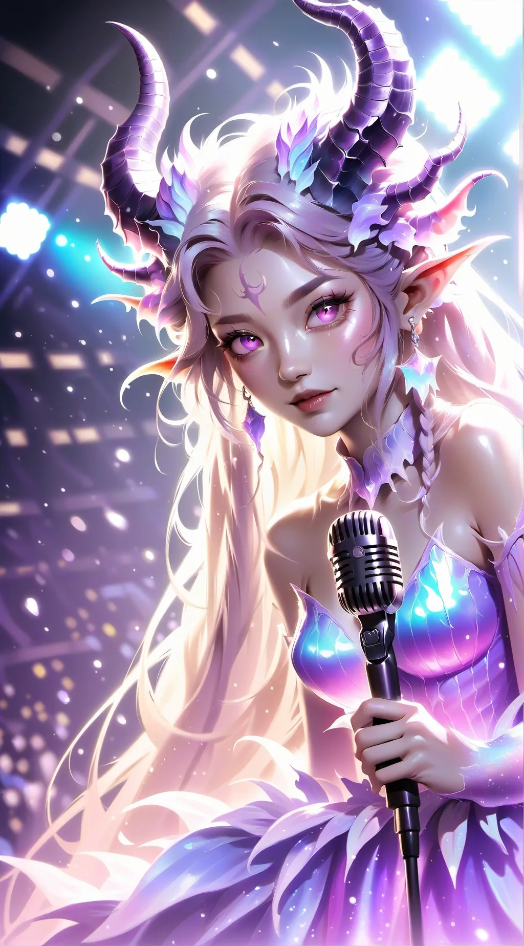 ai character: Violet Blaze background