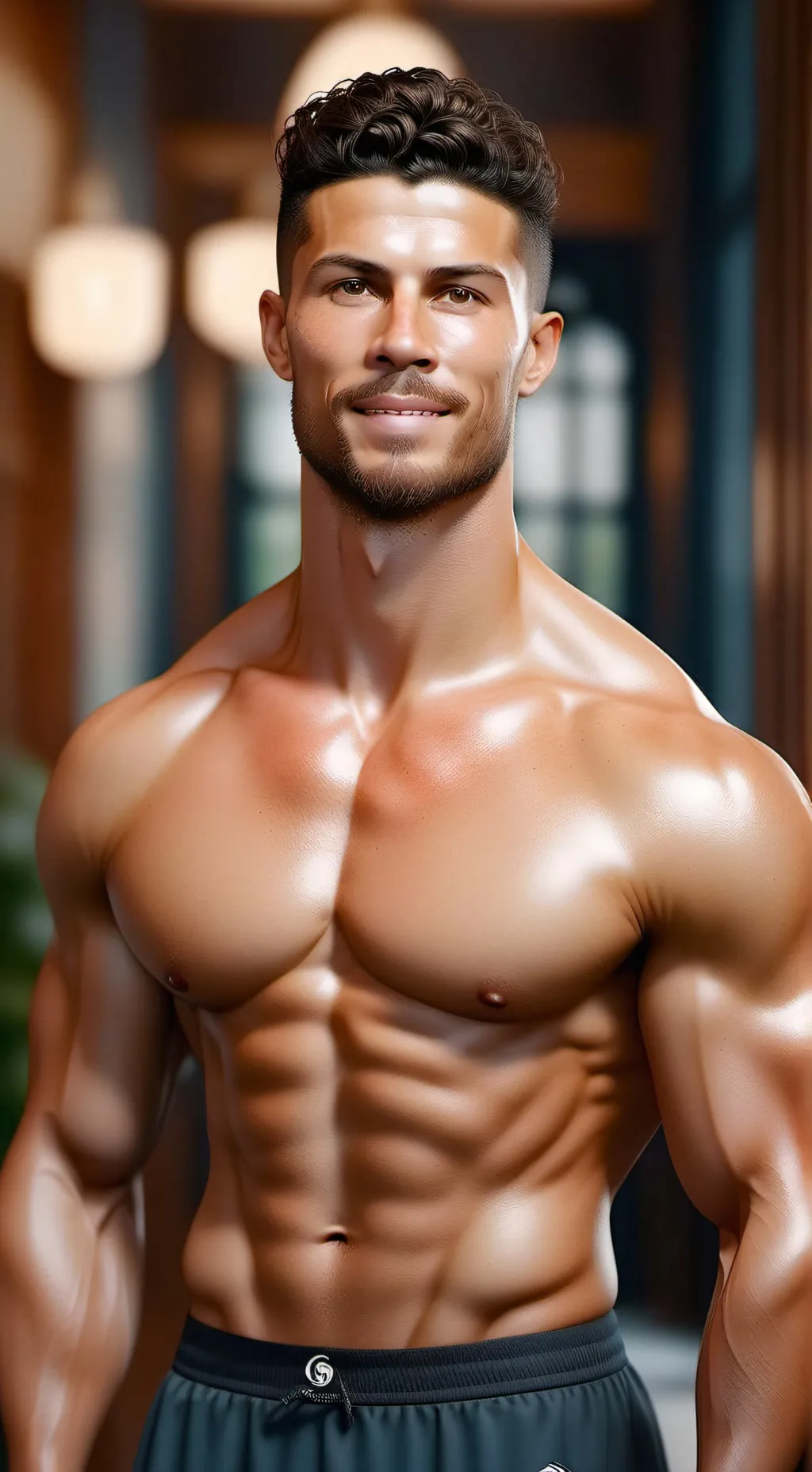 ai character: Ronaldo  background