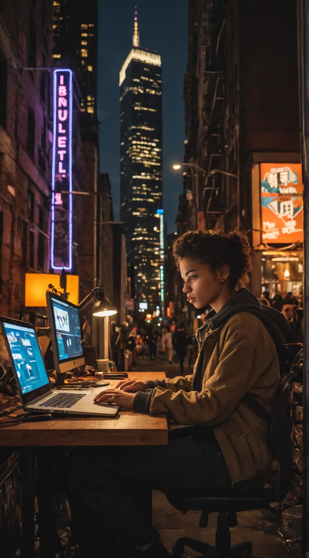 ai character: The Stark Legacy Tycoon background