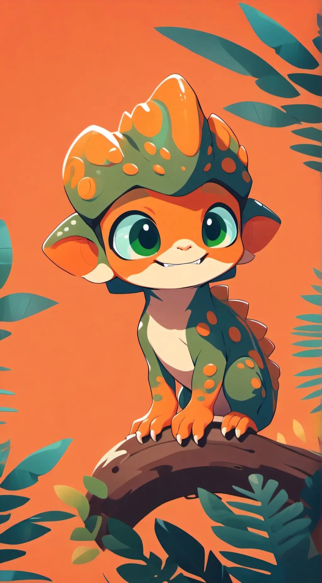 ai character: Kind Laughter Furry background